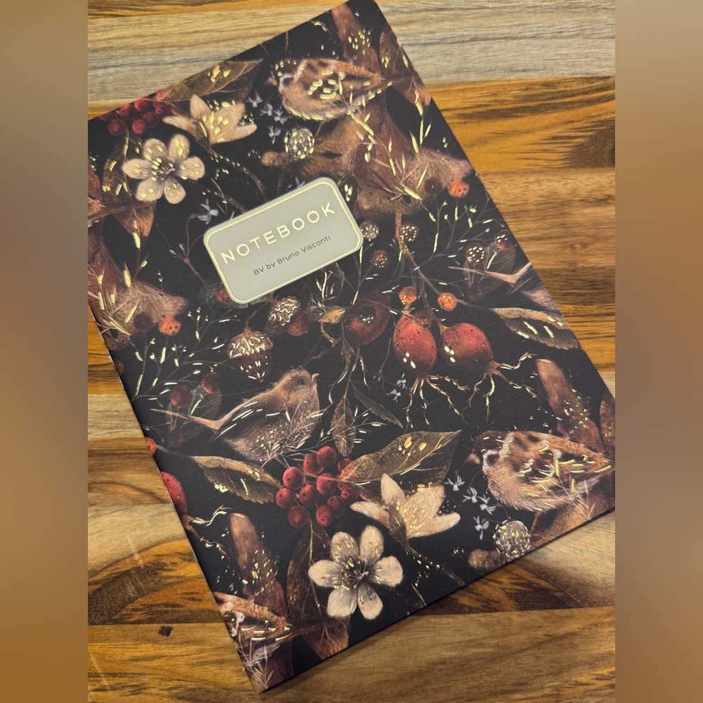 3 for $15 Bruno Visconti Soft Touch Forest Sparrows Floral Journal A5 NEW
